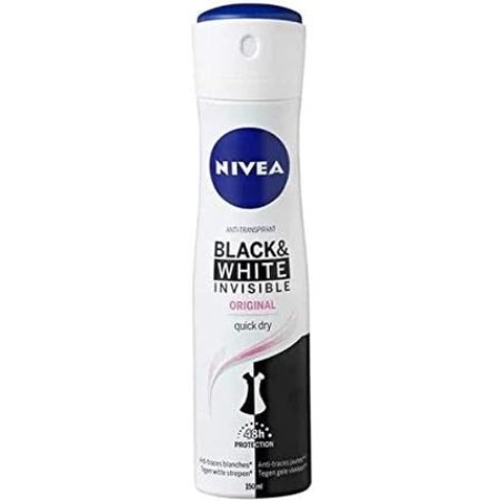 Nivea Invisible Deodorant Spray For Black and White Clear 150g