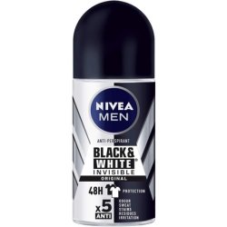 NIVEA Deodorant The Invisible Roll-on for Black & White Men Original 50ml