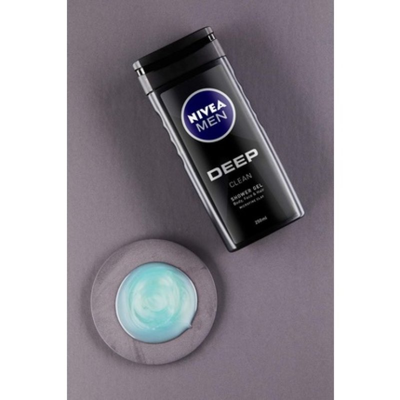 Nivea Men Shower Black Charcoal Shower Gel Deep Clean 250ml