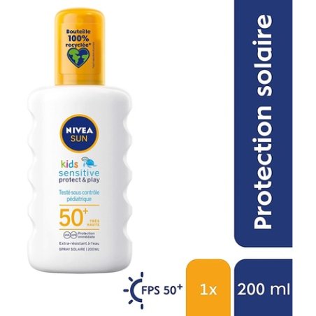 NIVEA Sun Kids Sensitive Protect & Play Sunscreen Spray SPF 50 200ml