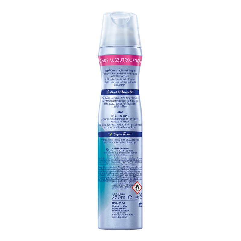 NIVEA 82196 crème et mousse capillaire Mousse coiffante 250 ml