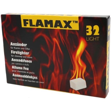 Flamax Grill/Coal Lighter 32pc Cubes In Color Box