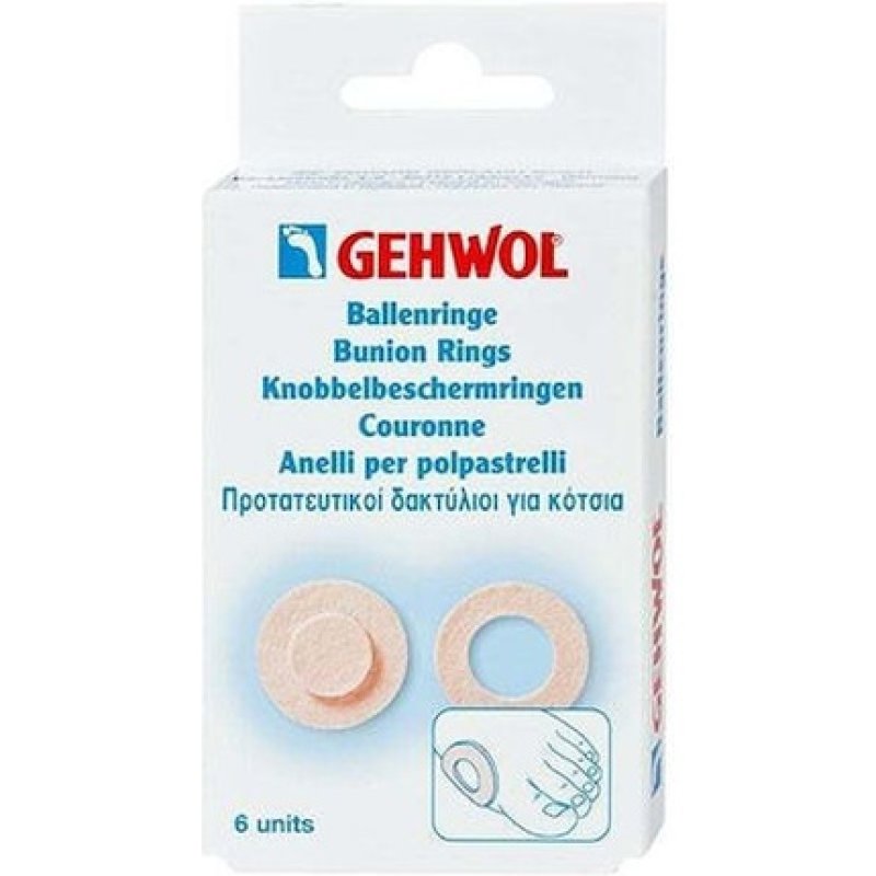 Gehwol Bunion Ring Round - Protective Ring For Bunion - 6 Pieces