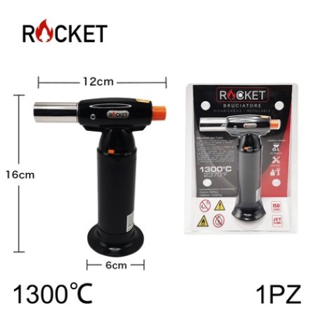 Rocket Turbo Big Torch - Refillable Black Torch