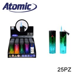 Atomic Round Jet Transparent Container 25 Pieces