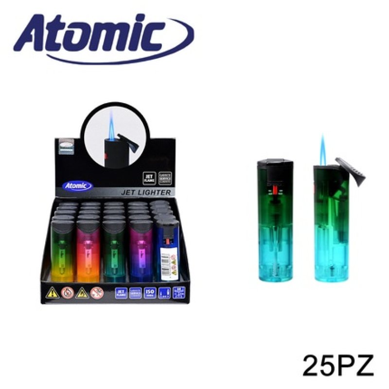 Atomic Round Jet Transparent Container 25 Pieces