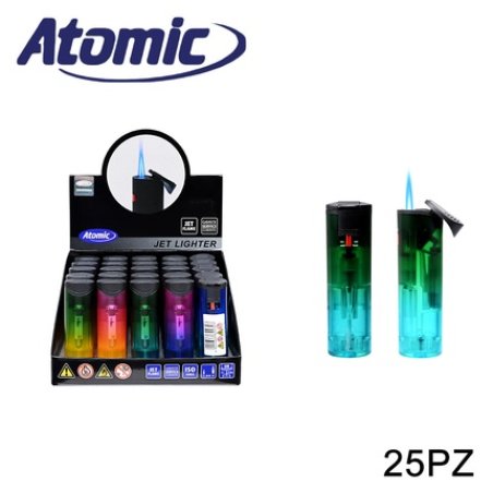 Atomic Round Jet Transparent Container 25 Pieces