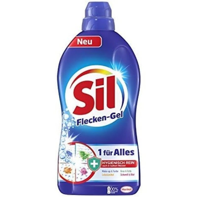 Sil 1 for All Stain Gel Stain Remover Hygienic Pure Even in Cold Water 1300ml