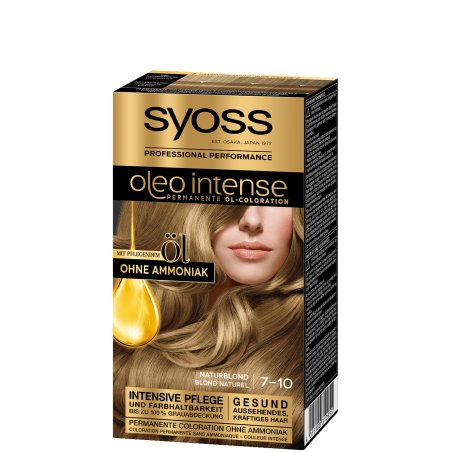 Syoss Oleo Intense Permanent Oil Colouration 7-10 Natural Blonde with Nourishing