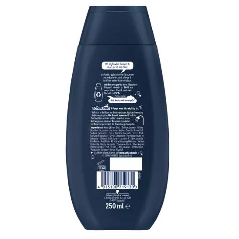Schwarzkopf Schauma 4015100719130 hair shampoo 250 ml Women