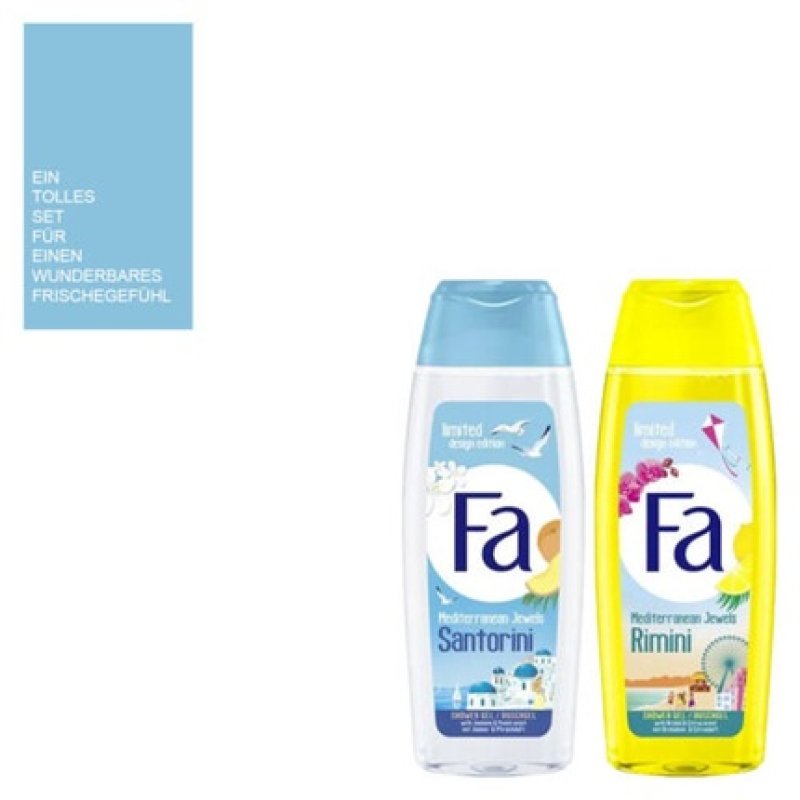 Fa Shower Gel Mediterranean Jewels Edition Rimini & Santorini 1L
