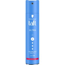 Schwarzkopf Taft Ultra Hair Spray 250ml Hold Level 4 Hair Styling Vegan Formula