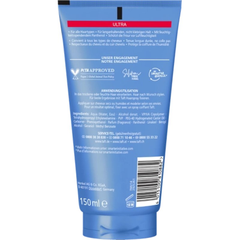 Schwarzkopf TAFT Ultra Styling Gel 150ml