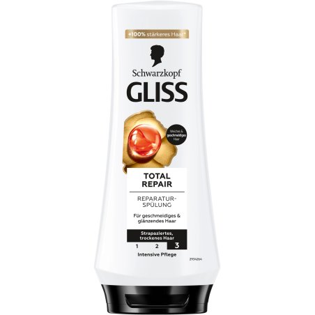 Schwarzkopf Gliss Kur Total Repair Après-shampoing non-professionnel 200 ml Femmes