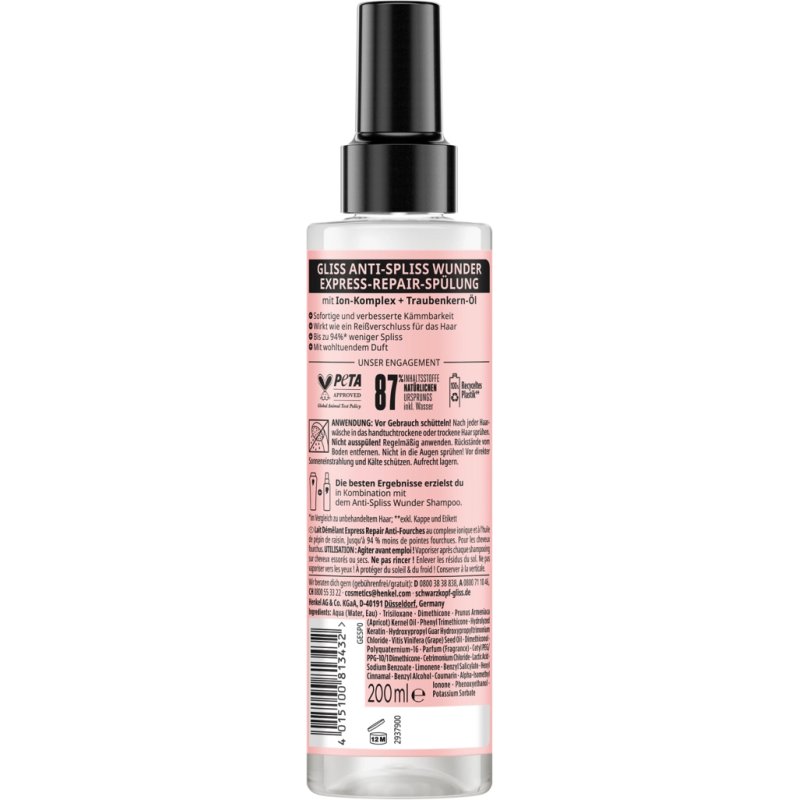 Schwarzkopf 4015100813432 hair lotion & spray Hair spray Women 200 ml