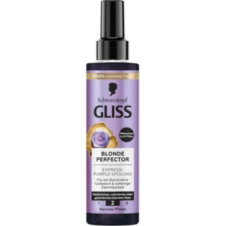 Gliss Express Purple Conditioner Blonde Perfector 200ml Hair Conditioner