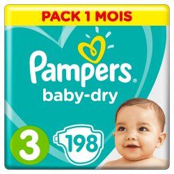 Pampers Active Baby-Dry 81657823 couche jetable Garçon/Fille 3 198 pièce(s)