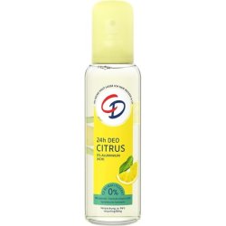 CD BIO Deodorant Spray 'Citrus' 75ml Aluminum-Free Long-Lasting Protection for 24 Hours Vegan Skincare Product Suitable