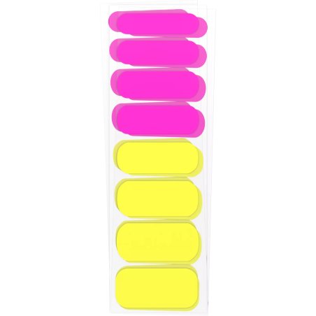 CATRICE Neon Blast Nail Polish Strips nail stickers 24 pc(s) Pink, Yellow