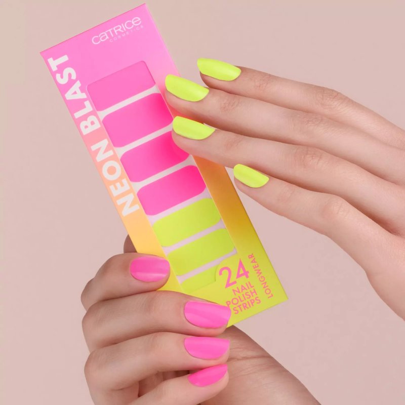 Catrice Neon Blast Nail Polish Strips 24 Pieces