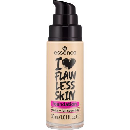 essence I LOVE FLAWLESS SKIN Foundation No. 30 Long-lasting Mattifying Instant Result Vegan Oil-free UVA and UVB Filter