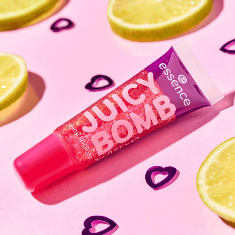 Essence JUICY BOMB PARTY lip gloss 02 Luminous Lime