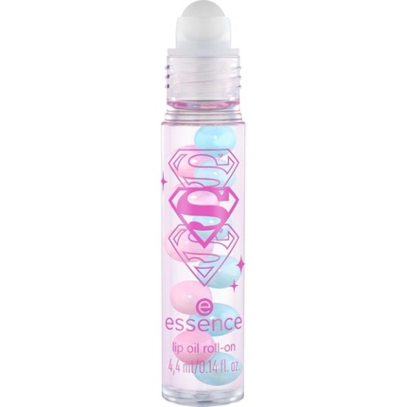 Essence Superman Lip Oil Roll-On Transparent Moisturizing Lip Gloss