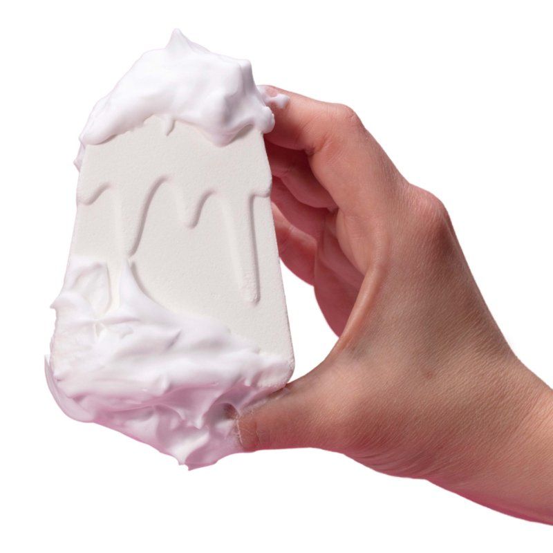 Inkee Foamy Volcano Children's Bath Bomb in Volcano Shape - Yellow