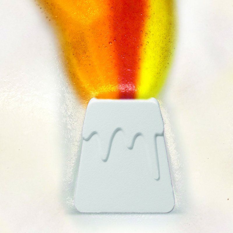 Inkee Foamy Volcano Children's Bath Bomb in Volcano Shape - Yellow