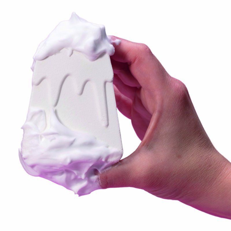 Inkee Foamy Volcano Children's Bath Bomb in Volcano Shape - Yellow