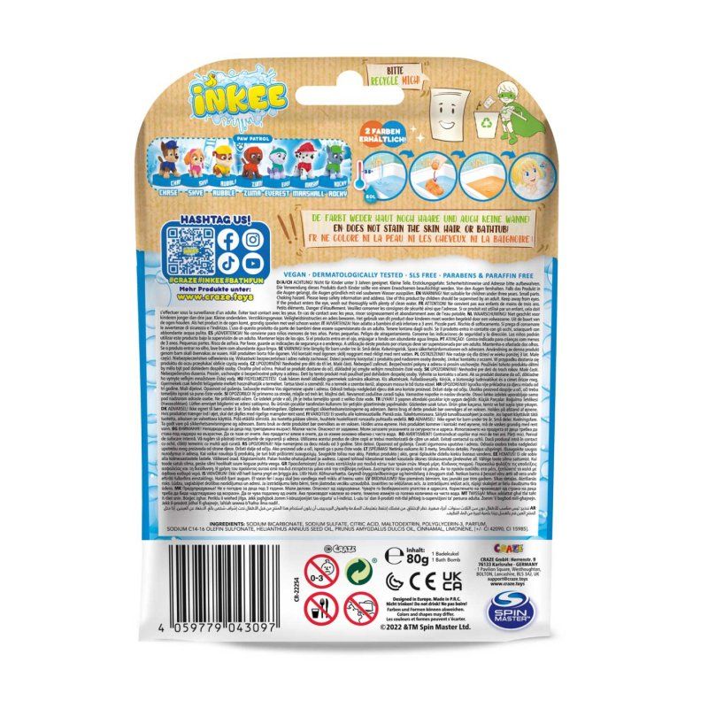 CRAZE 43097 boule de sel de bain 1 pièce(s) Cola