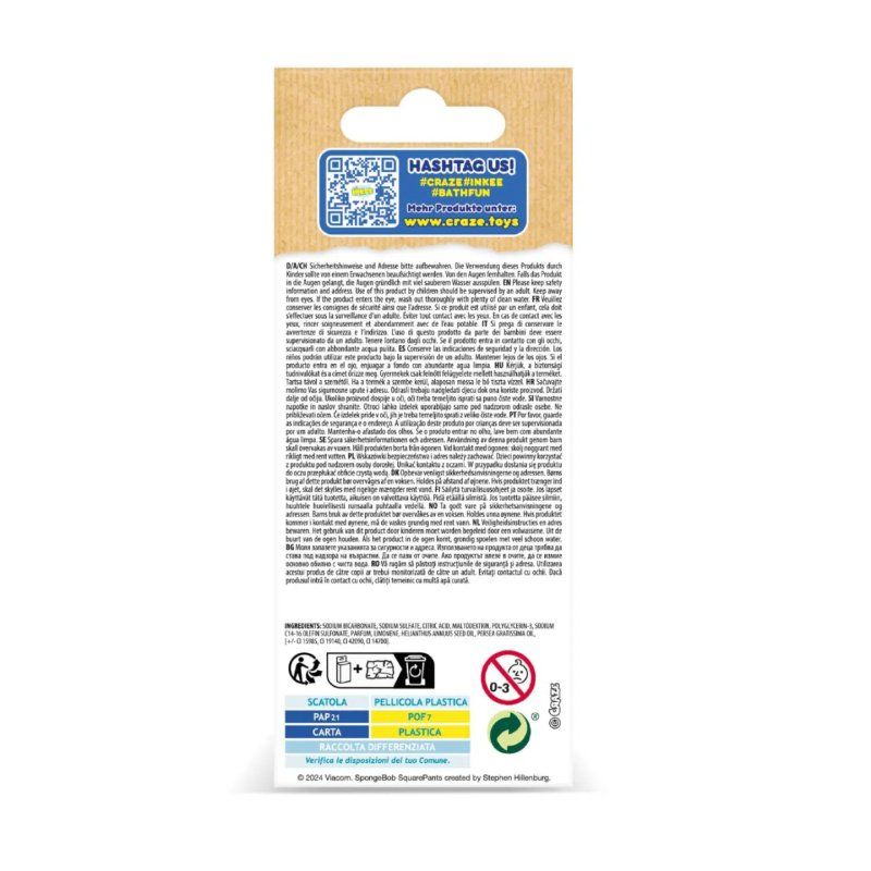 CRAZE Inkee 48740 boule de sel de bain 3 pièce(s)