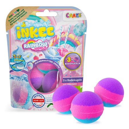 CRAZE Inkee 60698 boule de sel de bain 3 pièce(s)
