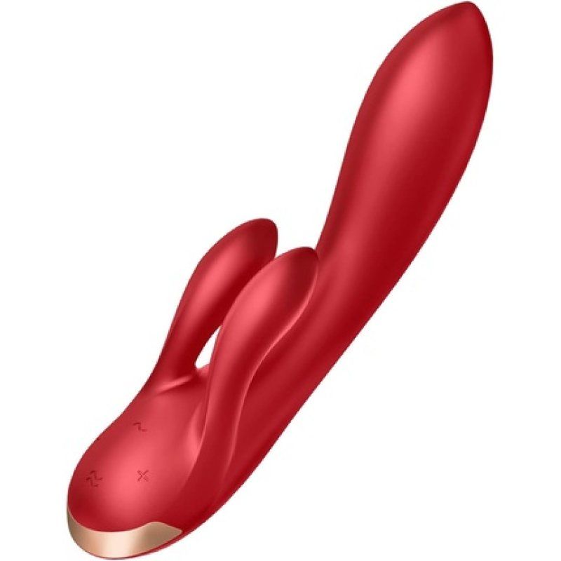 Satisfyer, Vibrator, Bluetooth Rabbit, Double Flex Connect App, 20 Cm, Mit App