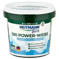 Heitmann Pure Bleach Powder 500g Oxy Power White Bucket