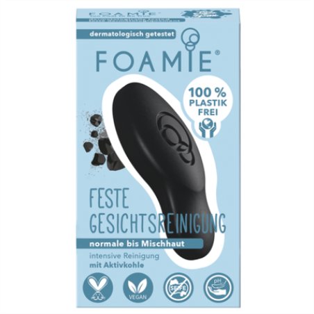 FOAMIE Solid Facial Cleansing Too Coal to Be True 60g