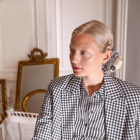 Invisibobble Slim Hair Scrunchies Thin Metallic Rose for Girls and Women Limited Collection Pack of 3