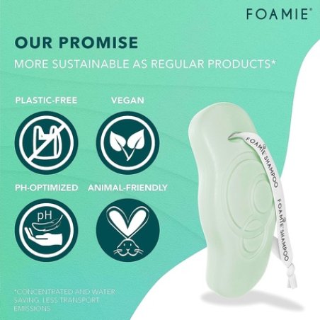 Foamie Natural Shampoo Bar for Dry Hair with Aloe Vera - Solid Shampoo Bar Cruelty, Paraben & Sulfate Free - Aloe You