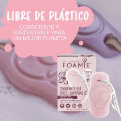 Foamie Hibiskiss Conditioner Bar for Damaged Hair with All-Natural Eco-Friendly Ingredients - Vegan - Plastic Free -