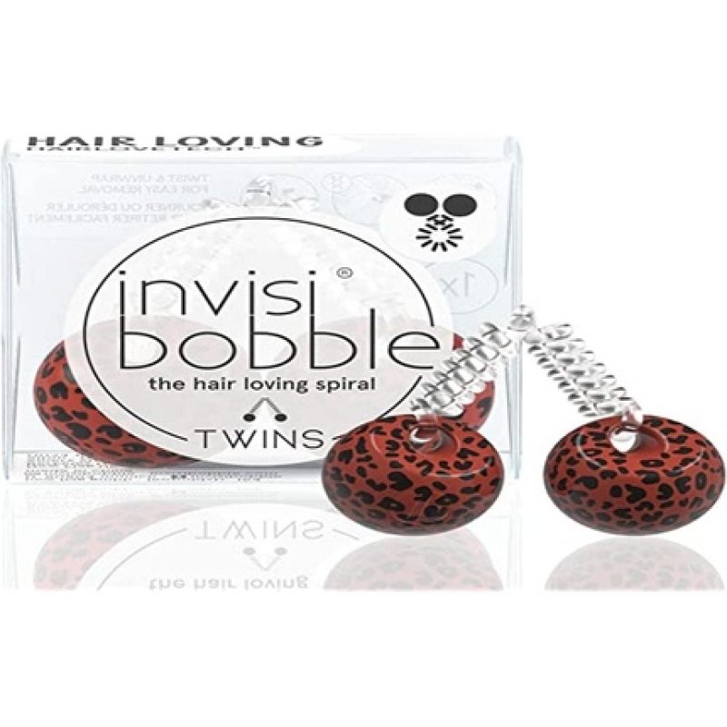 Invisibobble Twins Purrfection Hair Scrunchie Leo for Girls Women Strong Hold and Gentle