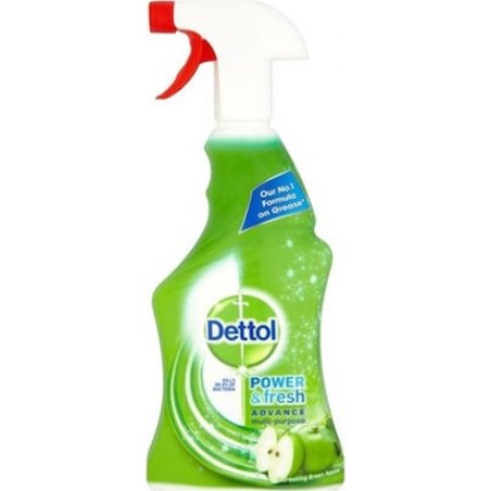 Dettol Power Fresh Antibacterial Cleaner Spray General Use Green Apple 500ml