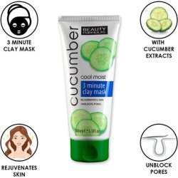 Beauty Formulas Cucumber 3 Minute Clay Mask 100ml