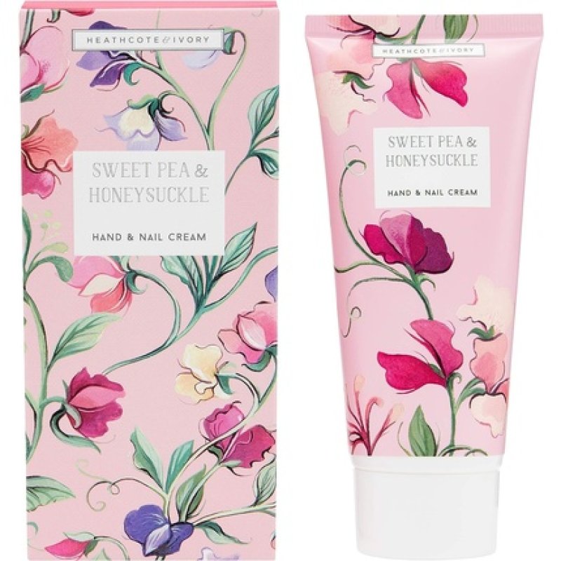 Heathcote & Ivory Sweet Pea & Honeysuckle Hand & Nail Cream 100ml