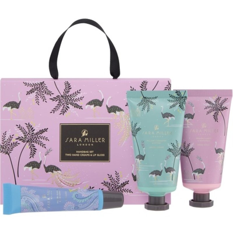 Sara Miller Savannah Handbag Discovery Set with Hand Cream 50ml & Lip Gloss
