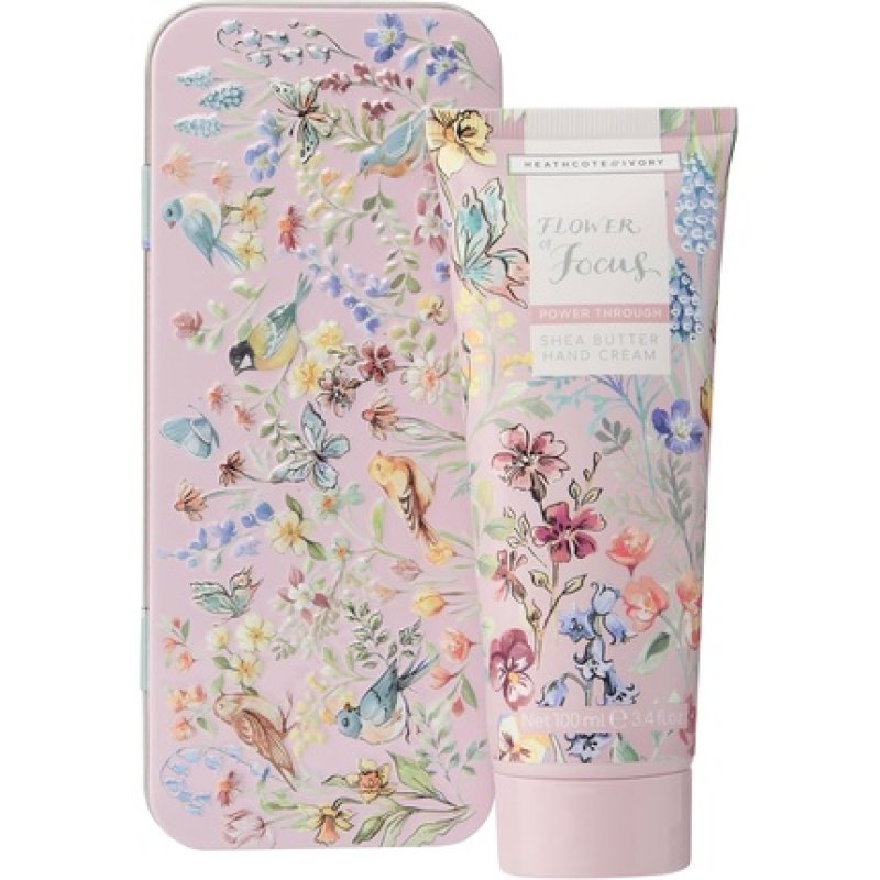 Heathcote & Ivory Hand Cream 100ml in Tin with Free Tester - Shea Butter Pick-Me