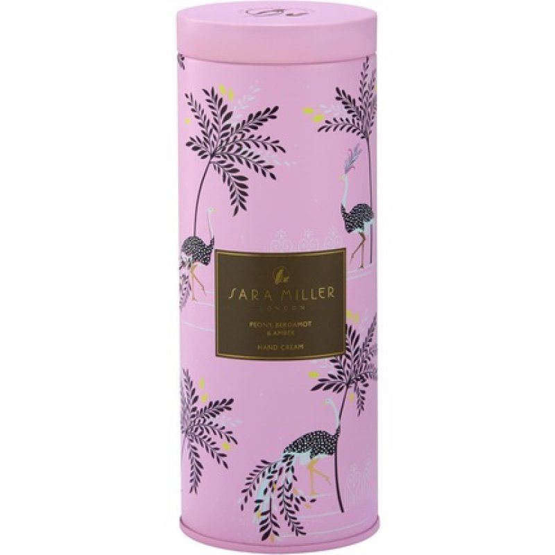 Sara Miller London Hand Cream 100ml in Ostrich and Palms Tin with Shea Butter