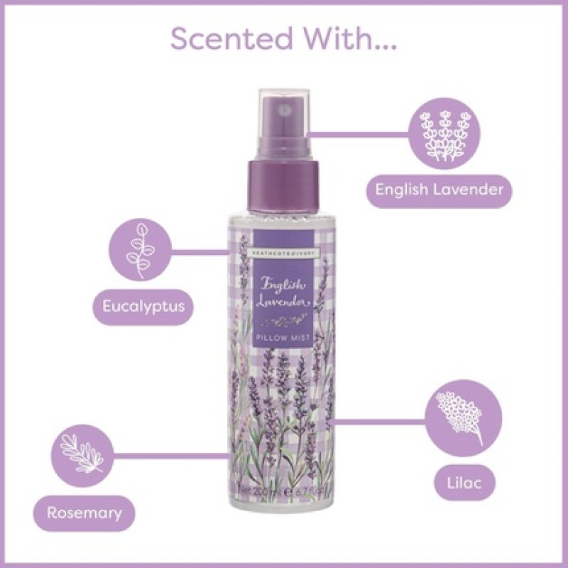 Heathcote & Ivory Pillow Mist Lavender Scented Self-Care Beauty Gifts 120ml