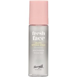 Barry M Fresh Face Matte Finish Setting Spray with Mattifying Sugar Kelp Extract and Hydrating Niacinamide Clear