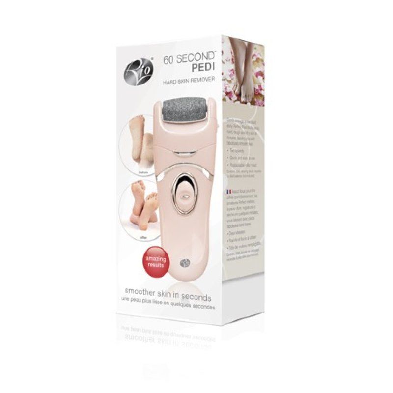 Rio PEDI2 60 Second Electric Foot File and Callus Remover for At-Home Pedicures