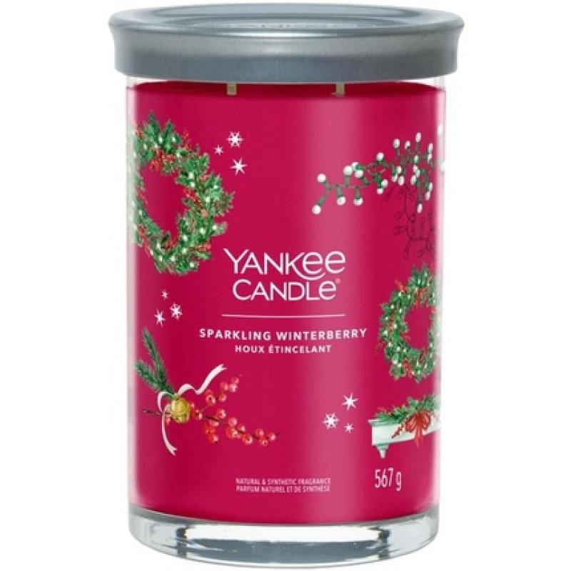 Yankee Candle Sparkling Winterberry Scented Candle in Glass - Large